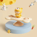Brinquedo de Banho Baby Montessori com Ventosa Giratória, Chocalho Giratório e Brinquedo Sensorial para a Primeira Infância.