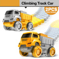 Brinquedo de Carro de Corrida Elétrico de Engenharia Magic Climbing da Space Track Toys Pista de Corrida Dobrável Flexível Carros Trem Brinquedo para Presente de Criança