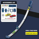 Pista de corrida de carros acrobáticos com rodas duplas, brinquedo educativo e interativo para crianças. Kit de trilhos para montar, ideal para meninos.