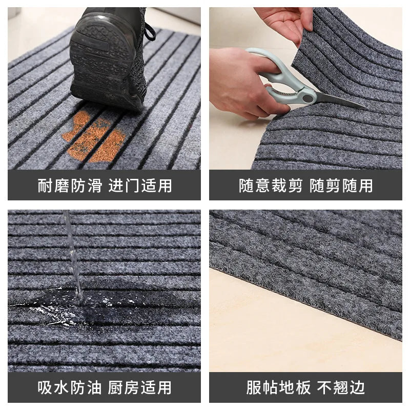 Anti Slip Kitchen Mat Floor Carpet Full Coverage DIY Absorb Oil Kitchen Doormat Long Hallway Runner Rug Entrance Easy To Clean