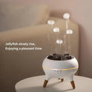 Umidificador de ar Dynamic Jellyfish de 250ml com difusor de óleos essenciais, controle remoto e 7 luzes noturnas coloridas para quarto.