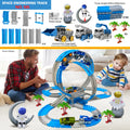 Brinquedo de Carro de Corrida Elétrico de Engenharia Magic Climbing da Space Track Toys Pista de Corrida Dobrável Flexível Carros Trem Brinquedo para Presente de Criança