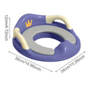 Assento Redutor Infantil Acolchoado com Alças – Adaptador Portátil Antiderrapante para Treinamento no Vaso Sanitário