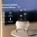 Umidificador de ar Dynamic Jellyfish de 250ml com difusor de óleos essenciais, controle remoto e 7 luzes noturnas coloridas para quarto.