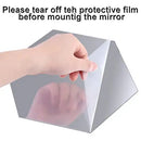 Espelhos Decorativos Adesivos Redondos e Quadrados – Mini Espelhos Flexíveis em Acrílico para Parede e Móveis