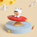 Brinquedo de Banho Baby Montessori com Ventosa Giratória, Chocalho Giratório e Brinquedo Sensorial para a Primeira Infância.
