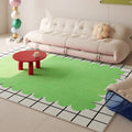 Tapete amarelo para sala de estar, estilo creme, amplo, para quarto, cabeceira, moderno, simples e elegante, tapete decorativo para mesa de centro.