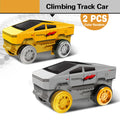 Brinquedo de Carro de Corrida Elétrico de Engenharia Magic Climbing da Space Track Toys Pista de Corrida Dobrável Flexível Carros Trem Brinquedo para Presente de Criança