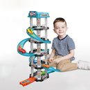 Pista de Corrida com Rampa para Carrinhos - Brinquedo Educativo para Meninos e Crianças - Quebra-Cabeça com Pista Deslizante e Carrinhos de Corrida - Brinquedo para Estacionamento de Carrinhos