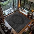 Retro Black Persian CARPET LIVE ROOM Luxury Home Decoration Bedroom Large Area Rugs Easy Cleaning Non-slip Floor Mats Bedside