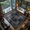 Retro Black Persian CARPET LIVE ROOM Luxury Home Decoration Bedroom Large Area Rugs Easy Cleaning Non-slip Floor Mats Bedside