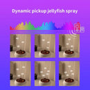 Umidificador de ar Dynamic Jellyfish de 250ml com difusor de óleos essenciais, controle remoto e 7 luzes noturnas coloridas para quarto.