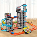 Pista de Corrida com Rampa para Carrinhos - Brinquedo Educativo para Meninos e Crianças - Quebra-Cabeça com Pista Deslizante e Carrinhos de Corrida - Brinquedo para Estacionamento de Carrinhos