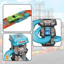 Pista de Corrida com Rampa para Carrinhos - Brinquedo Educativo para Meninos e Crianças - Quebra-Cabeça com Pista Deslizante e Carrinhos de Corrida - Brinquedo para Estacionamento de Carrinhos