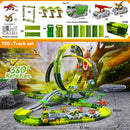 Brinquedo de Carro de Corrida Elétrico de Engenharia Magic Climbing da Space Track Toys Pista de Corrida Dobrável Flexível Carros Trem Brinquedo para Presente de Criança