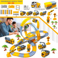 Brinquedo de Carro de Corrida Elétrico de Engenharia Magic Climbing da Space Track Toys Pista de Corrida Dobrável Flexível Carros Trem Brinquedo para Presente de Criança
