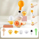 Brinquedo Montessori para Crianças com Bola de Sopro Flutuante e Apito - Três em Um - Brinquedo Educativo Sensorial para Desenvolvimento da Coordenação Motora Fina