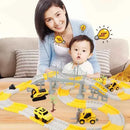 137-467 peças Carrinho de brinquedo elétrico infantil com trilho, brinquedo educativo de engenharia para crianças, brinquedo de trem com trilho, presente de aniversário para crianças