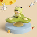 Brinquedo de Banho Baby Montessori com Ventosa Giratória, Chocalho Giratório e Brinquedo Sensorial para a Primeira Infância.