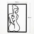 Painel Decorativo Feminino Vazado em Metal – Arte de Parede Moderna para Casa