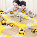 137-467 peças Carrinho de brinquedo elétrico infantil com trilho, brinquedo educativo de engenharia para crianças, brinquedo de trem com trilho, presente de aniversário para crianças