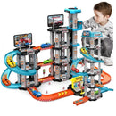 Pista de Corrida com Rampa para Carrinhos - Brinquedo Educativo para Meninos e Crianças - Quebra-Cabeça com Pista Deslizante e Carrinhos de Corrida - Brinquedo para Estacionamento de Carrinhos