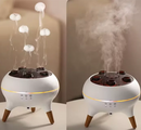 Umidificador de ar Dynamic Jellyfish de 250ml com difusor de óleos essenciais, controle remoto e 7 luzes noturnas coloridas para quarto.