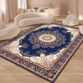 European Retro Floral Large Carpet for Living Room Luxury Decoration Rug  Non-slip Bedroom Cloakroom Washable Soft Mat