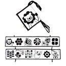 Livro de Pano Sensorial 3D para Bebês em inglês